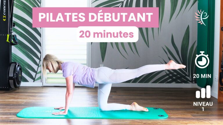 exercices pilates débutant full body tout le corps 20 minutes