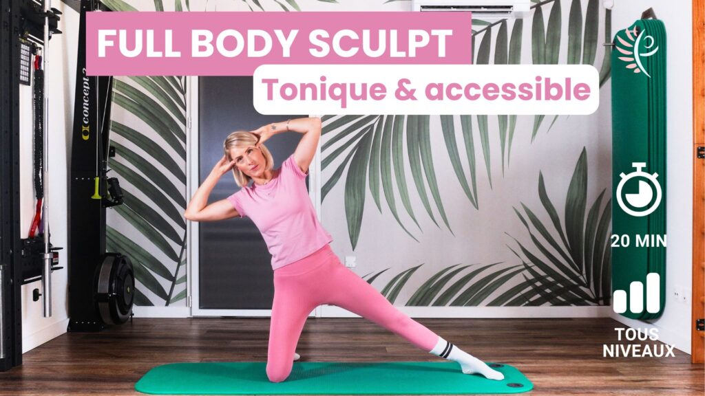 séance de pilates complète et accessible. 20 minutes pour un corps plus tonique