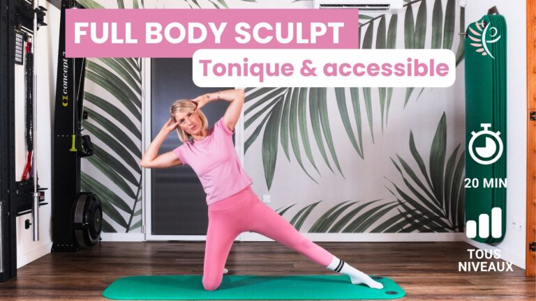séance de pilates complète et accessible. 20 minutes pour un corps plus tonique