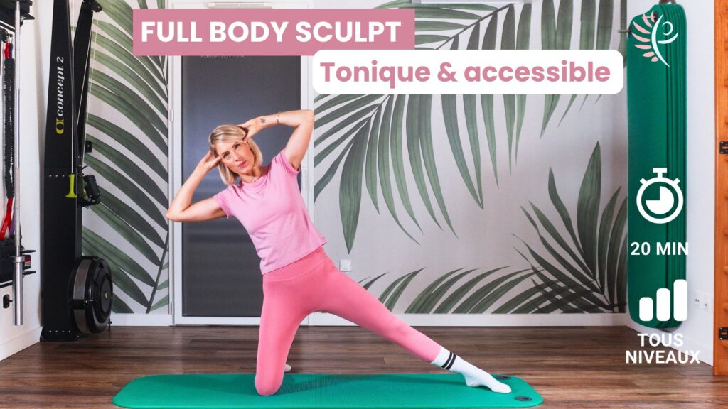 Un entraînement complet pour tonifier tout le corps, améliorer la posture et booster l'énergie, avec des mouvements accessibles à tous.