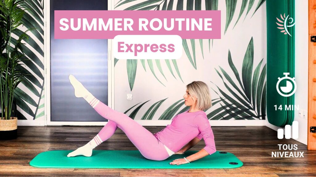 séance pilates express vacances sans matériel routine 14 minutes