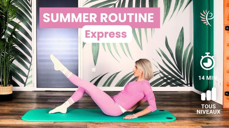 séance pilates express vacances sans matériel routine 14 minutes